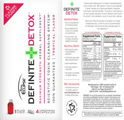Label for Cleansing Capsules
