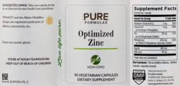Label for Optimized Zinc