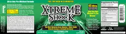 Label for Xtreme Shock Watermelon