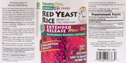 Label for Red Yeast Rice 600 mg Extended Release Mini-Tabs