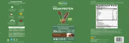 Label for 100% Vegan Protein Chocolate Flavor
