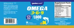Label for Omega 3-6-9 1,000 mg