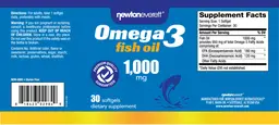 Label for Omega-3 Fish Oil 1,000 mg