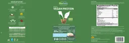 Label for 100% Vegan Protein Vanilla Flavor