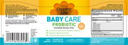 Label for Baby Care Probiotic