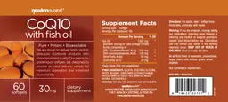 Label for CoQ10 with Fish Oil