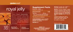 Label for Royal Jelly 500 mg
