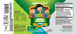 Label for Children's Immune Support Drops