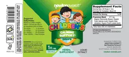 Label for Children's Calming Support Drops