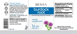 Label for Burdock Root
