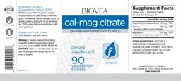 Label for Cal-Mag Citrate