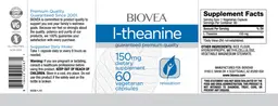 Label for L-Theanine 150 mg