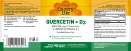Label for Quercetin + D3