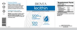 Label for Lecithin 1200 mg