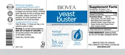 Label for Yeast Buster