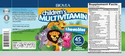Label for Children's Multivitamin Chewables