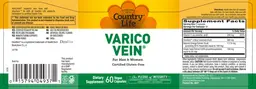 Label for Varico Vein