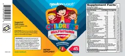 Label for Children's Multivitamin Chewables Strawberry
