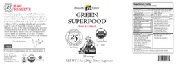 Label for Green SuperFood Raw Reserve