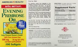 Label for Evening Primrose Oil 500 mg
