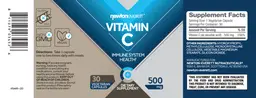 Label for Vitamin C 500 mg