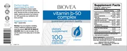 Label for Vitamin B-50 Complex