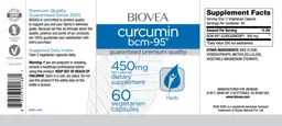 Label for Curcumin BCM-95