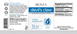 Label for Devil's Claw