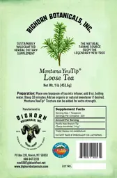 Label for Montana YewTip Loose Tea