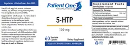 Label for 5-HTP 100 mg