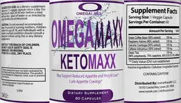 Label for OmegaMaxx KetoMaxx