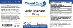 Label for Alpha Lipoic Acid 200 mg