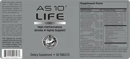 Label for AS 10 Life