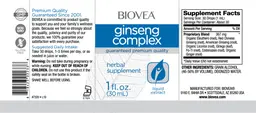 Label for Ginseng Complex
