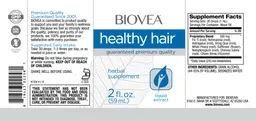 Label for Healthy Hair