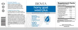 Label for Horny Goat Weed Plus 500 mg