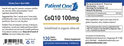 Label for CoQ10 100 mg