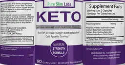 Label for Pure Slim Labs Keto