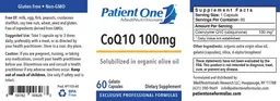 Label for CoQ10 100 mg
