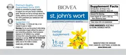 Label for St. John's Wort