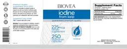 Label for Iodine from Kelp 225 mcg