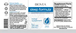 Label for Sleep Formula