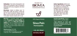 Label for Sinus Pain