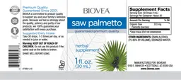 Label for Saw Palmetto