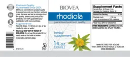 Label for Rhodiola