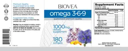 Label for Omega 3-6-9 1000 mg