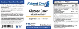 Label for Glucose Care with Cinnulin PF