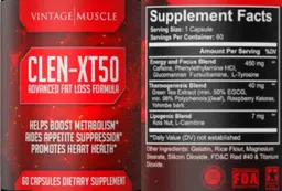 Label for CLEN-XT50