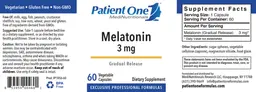 Label for Melatonin 3 mg Gradual Release