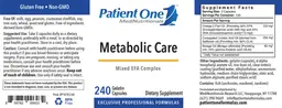Label for Metabolic Care